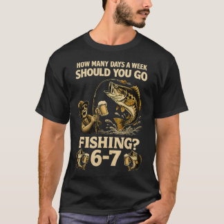 Camiseta Mantenha-se na pesca - presente perfeito para todo