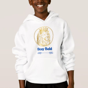 Camiseta Mantenha-se Ousado – Design do Leão Rei Real Sím