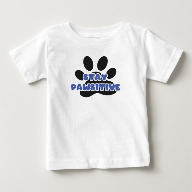 Camiseta Mantenha-Se Pawsivel E Engraçada (Frente)
