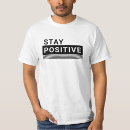 Camiseta Mantenha-se Positivo Minimalista