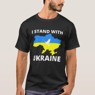 Camiseta Mantenha-Se Presente Com A Ucrânia O Apoio À Ban