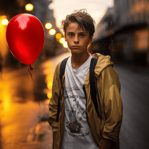 Camiseta Mantenha-se quente e assustador: Capa longa do Hal