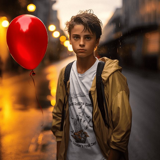 Camiseta Mantenha-se quente e assustador: Capa longa do Hal (Criador carregado)