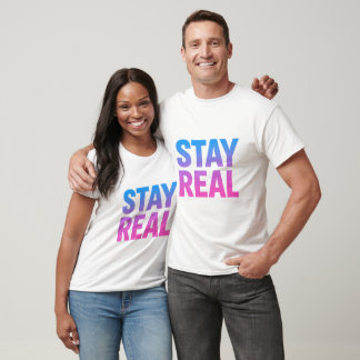 Camiseta Mantenha-Se Real - Mínima Declaração Negativa
