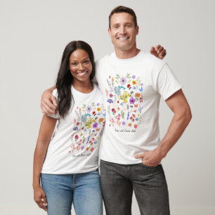 Camiseta Mantenha-Se Selvagem Colorida Vibrante Sobre A Nat