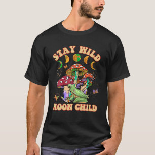 Camiseta Mantenha-se selvagem Sapo da Lua Cogumelo Hippie 8