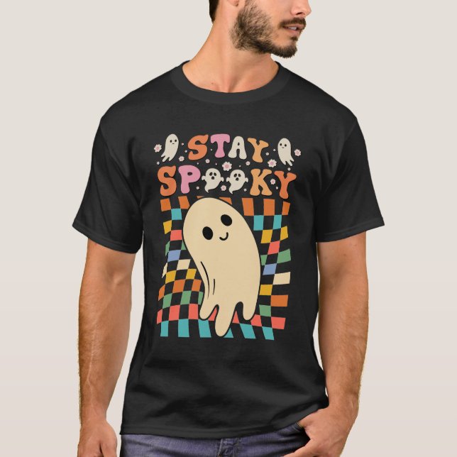 Camiseta Mantenha-se Spooky - Camisa-T (Frente)