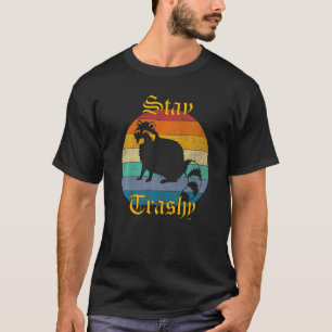 Camiseta Mantenha-Se Traseiro Para Mulheres Retrorando Lixo
