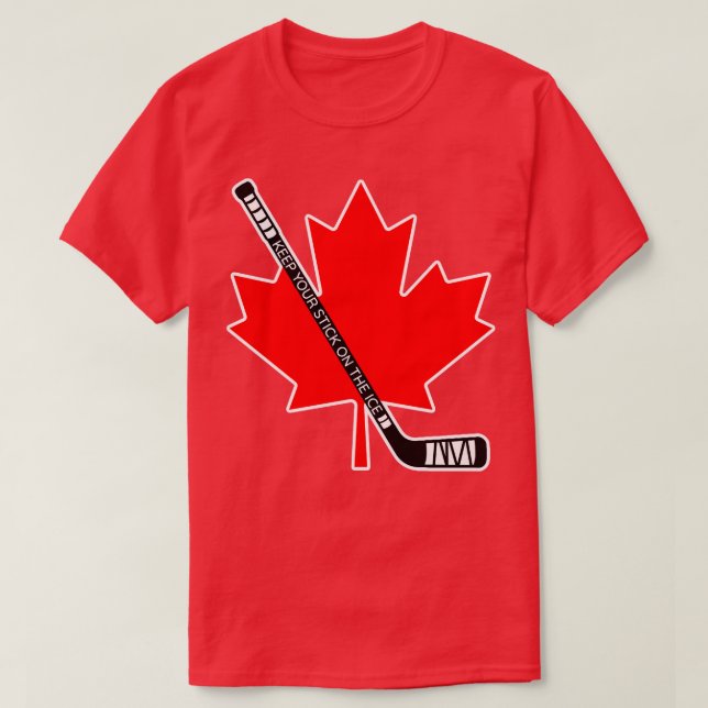 Camiseta Mantenha Seu Pau No Gelo Canadá (Frente do Design)