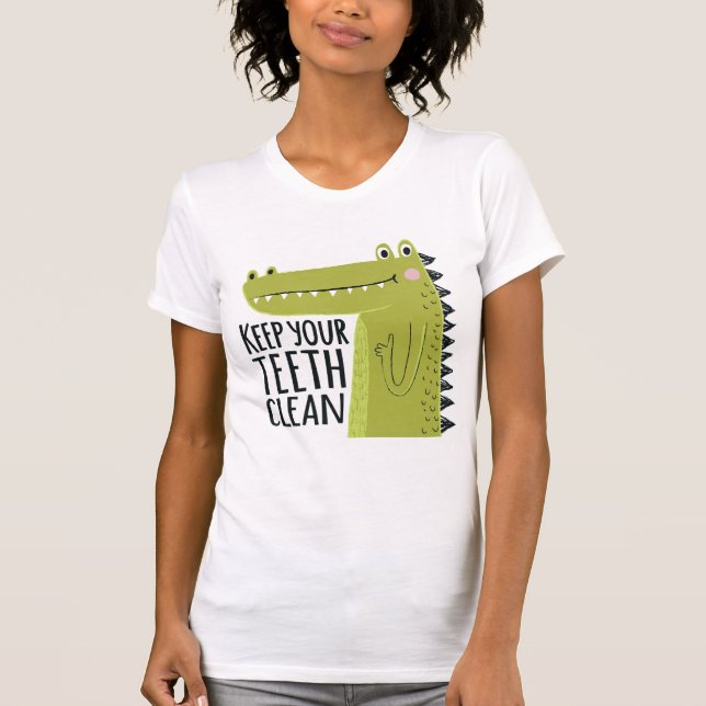 Camiseta Mantenha seus dentes limpos (Frente)