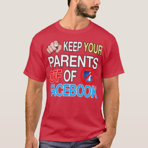 Camiseta Mantenha seus pais longe do humor Piada engraçado