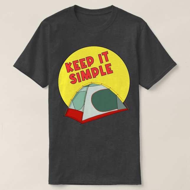 Camiseta Mantenha Simples (Frente do Design)