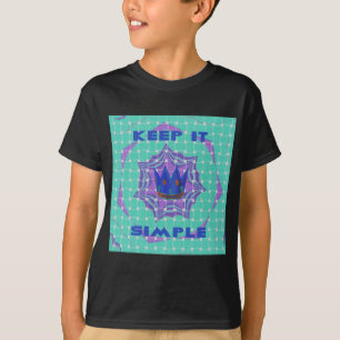 Camiseta Mantenha Simples: A Arte Real De Padrão De Clareza
