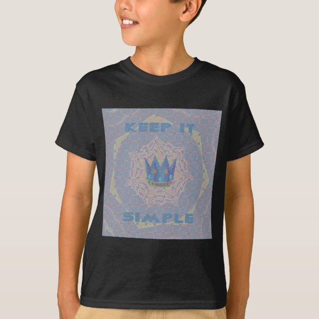 Camiseta Mantenha Simples: Pastel Royal Clarity Standard Ar (Frente)