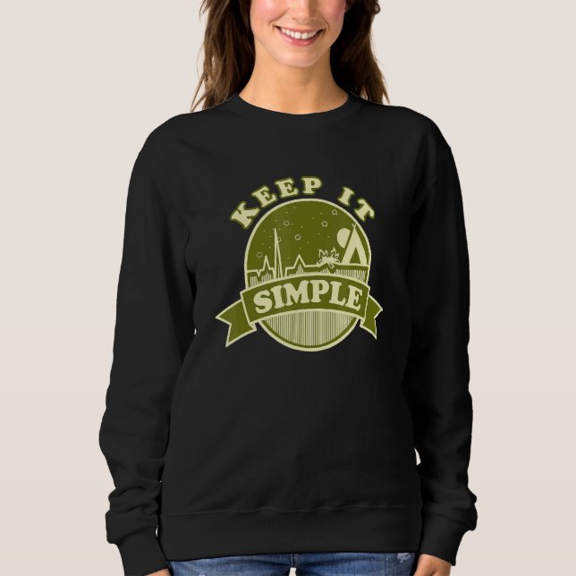 Camiseta Mantenha Simples Viajando Acampando Campanha Carav (Frente)