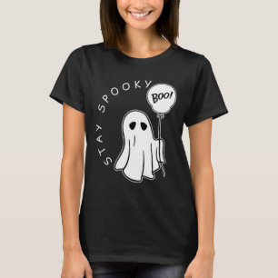 Camiseta Mantenha Spooky Boo Cute Ghost Halloween Fala