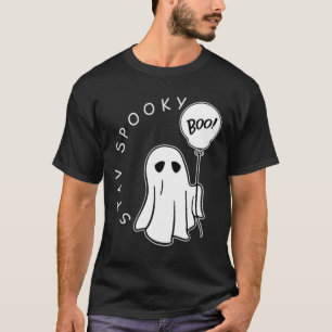 Camiseta Mantenha Spooky Boo Cute Ghost Halloween Fala