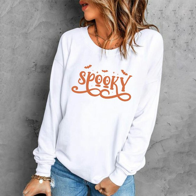 Camiseta Mantenha Spooky Season Halloween Mulheres (Stay Spooky Season Halloween Womens Sweatshirt)