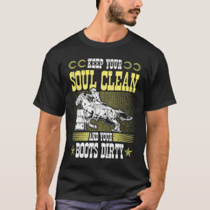 Camiseta Mantenha sua alma limpa bota suja Bar de vaqueira 