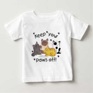 Camiseta Mantenha suas patas desligadas (gatos)