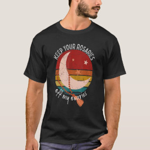 Camiseta Mantenha Suas Rosários Fora Do Meu Retrô Feminista