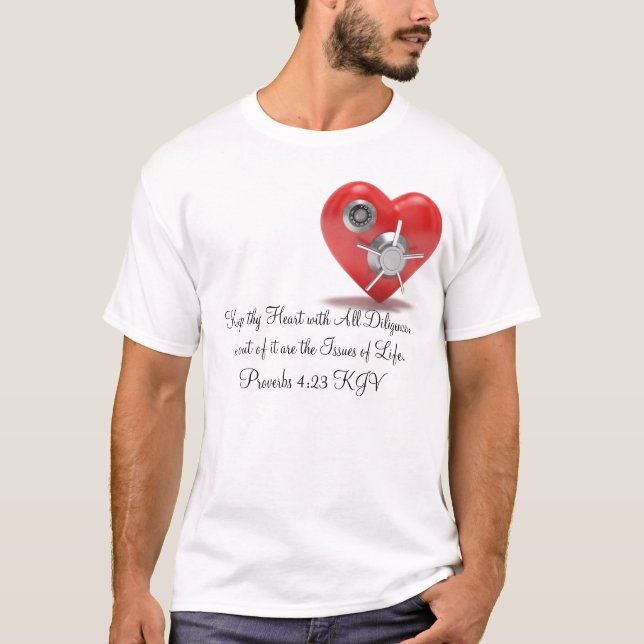 Camiseta Mantenha Thy coração, II (Frente)