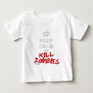 Camiseta Mantenha zombis calmos e do matar - para continuar