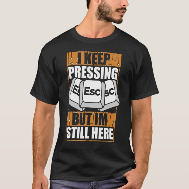 Camiseta Mantenho Pressionando O Administrador Do Sysadmin  (Frente)
