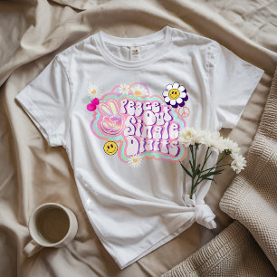 Camiseta manter a paz de solteiro