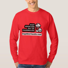 Camiseta "Manter Aborto Fora" Capa Longa ParadaAbortoRx