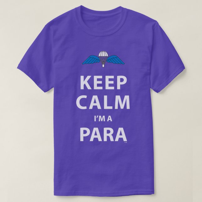 CAMISETA MANTER CALM IM A PARA (Frente do Design)