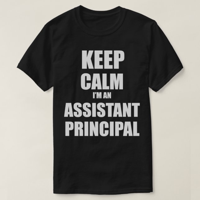 Camiseta Manter Calm Ix27m Um Principal Assistente 2 (Frente do Design)