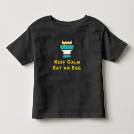 Camiseta Manter Calma Comer Um Ovo