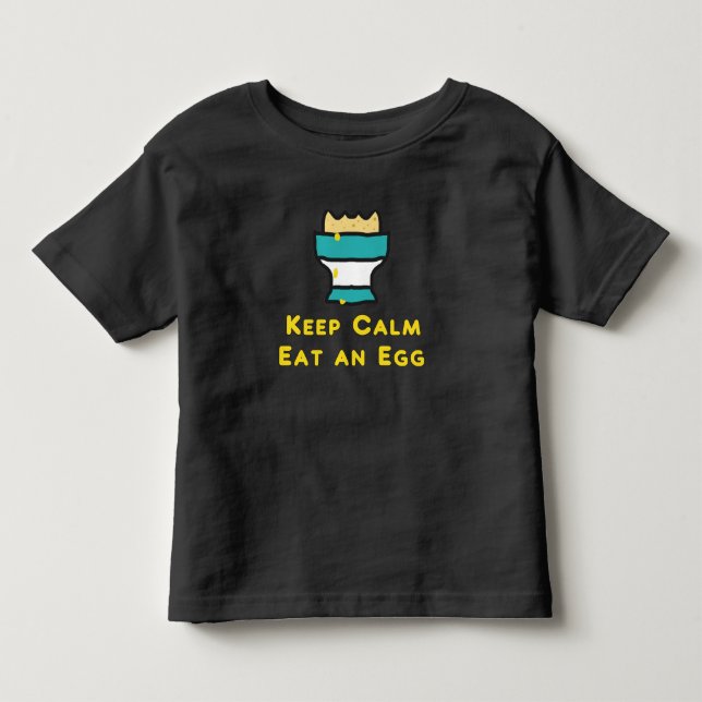 Camiseta Manter Calma Comer Um Ovo (Frente)