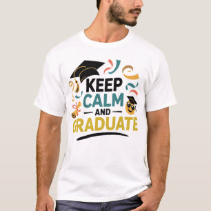Camiseta Manter calma e Formando