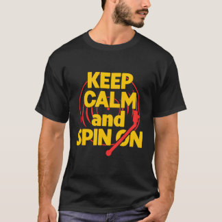 Camiseta Manter Calma E S No Registro De Vinilo Música Anal