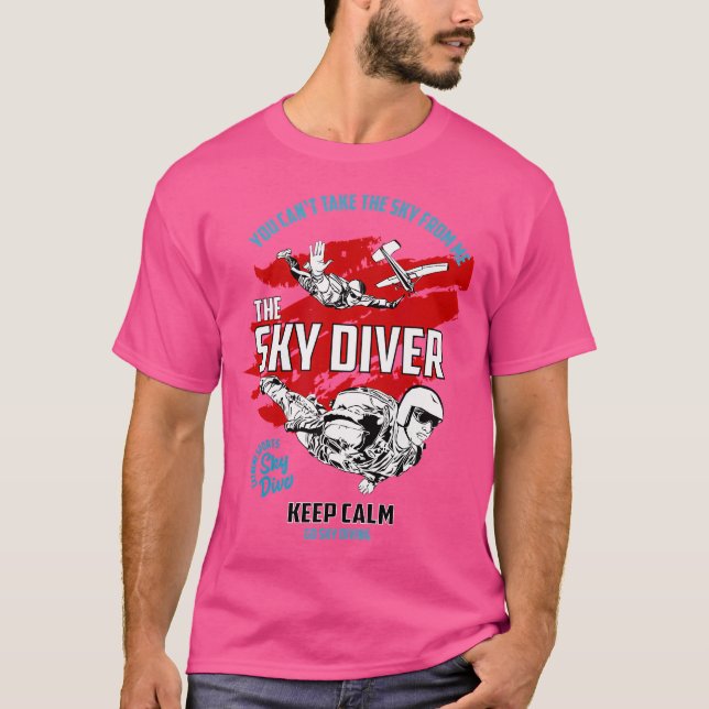 Camiseta Manter Calmo Céu Divino (Frente)