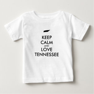 Camiseta Manter calmo e amar o tennessee personalizável