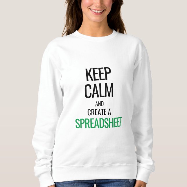 Camiseta Manter Calmo e Criar uma Planilha - Excel (Frente)