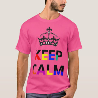 Camiseta Manter Calmo Sem Estresse Colorir Cotações Positiv