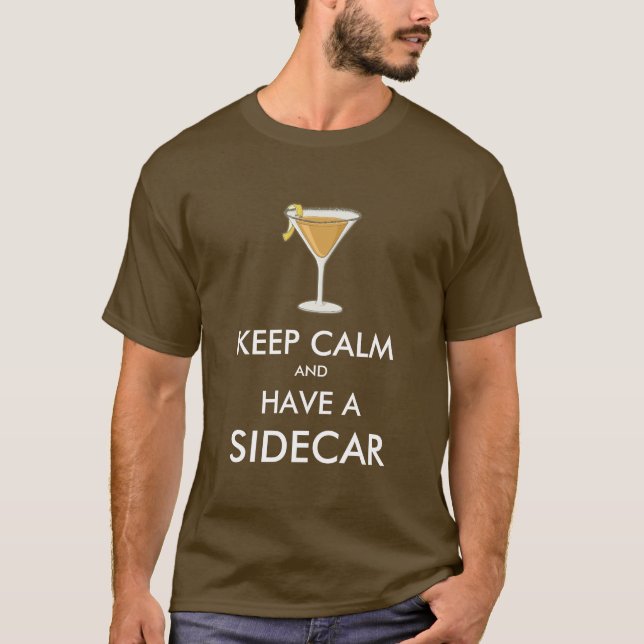 Camiseta Manter Calmo - Sidecar (Frente)