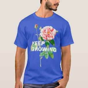 Camiseta Manter colagem de flores em crescimento