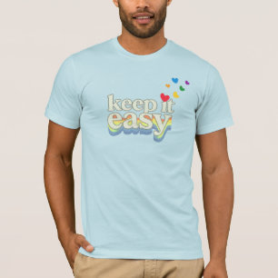 Camiseta Manter Fácil Tipografia Retro Orgulho Design