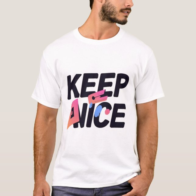 Camiseta Manter Gradiente de Tipografia Legal (Frente)