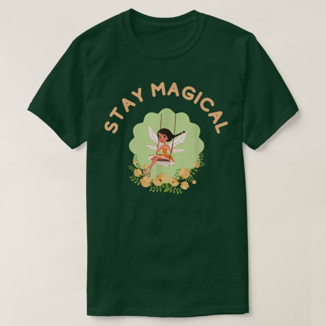 Camiseta manter jardim mágico de giro (Frente do Design)
