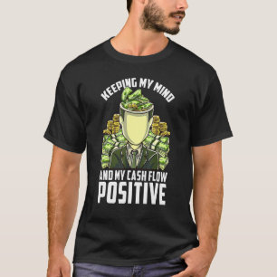 Camiseta Manter Minha Mente Positiva De Negócios De Fluxo D