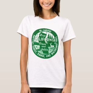 Camiseta Manter o Verde da Califórnia + Ouro