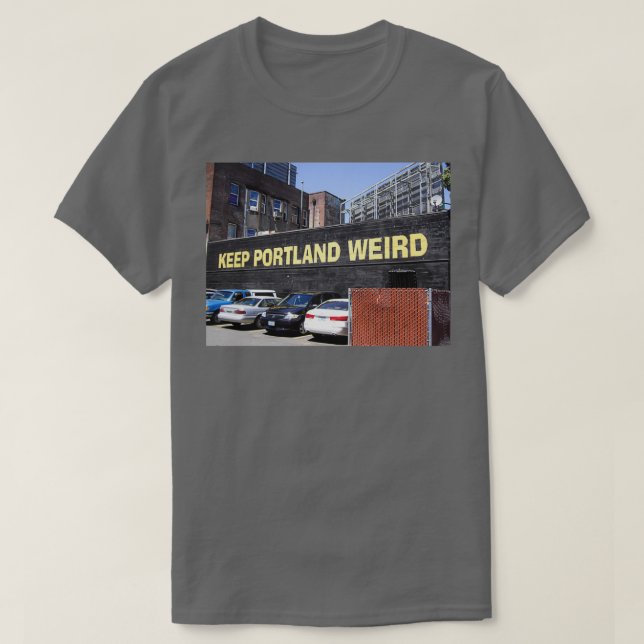 Camiseta Manter Portland estranho (Frente do Design)