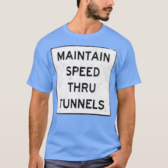 Camiseta Manter Velocidade Através Do Túnel-Fotoroom (Frente)