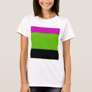 Camiseta Mântero rosa, verde e preto